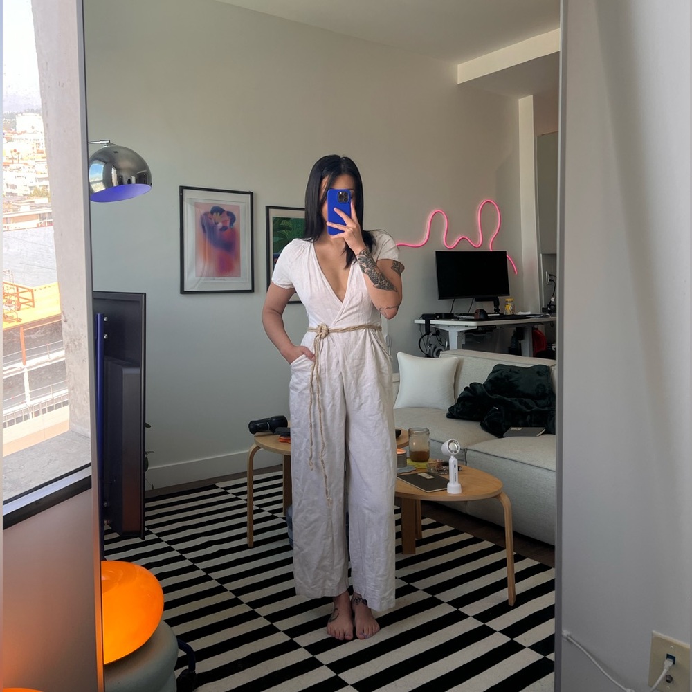 Zara V-Neck Jumpsuit